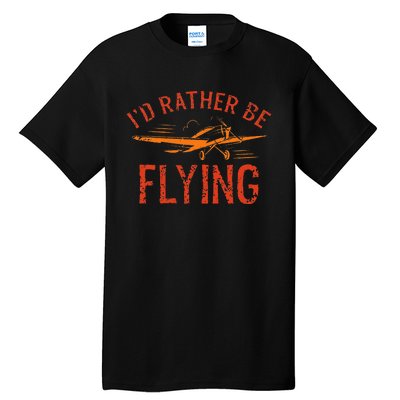 Pilot Flying Aviator Flight Airplane Lovers Aviation Tall T-Shirt