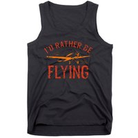 Pilot Flying Aviator Flight Airplane Lovers Aviation Tank Top