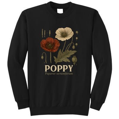 Poppy Floral Artwork Sweatshirt