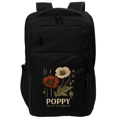 Poppy Floral Artwork Impact Tech Backpack