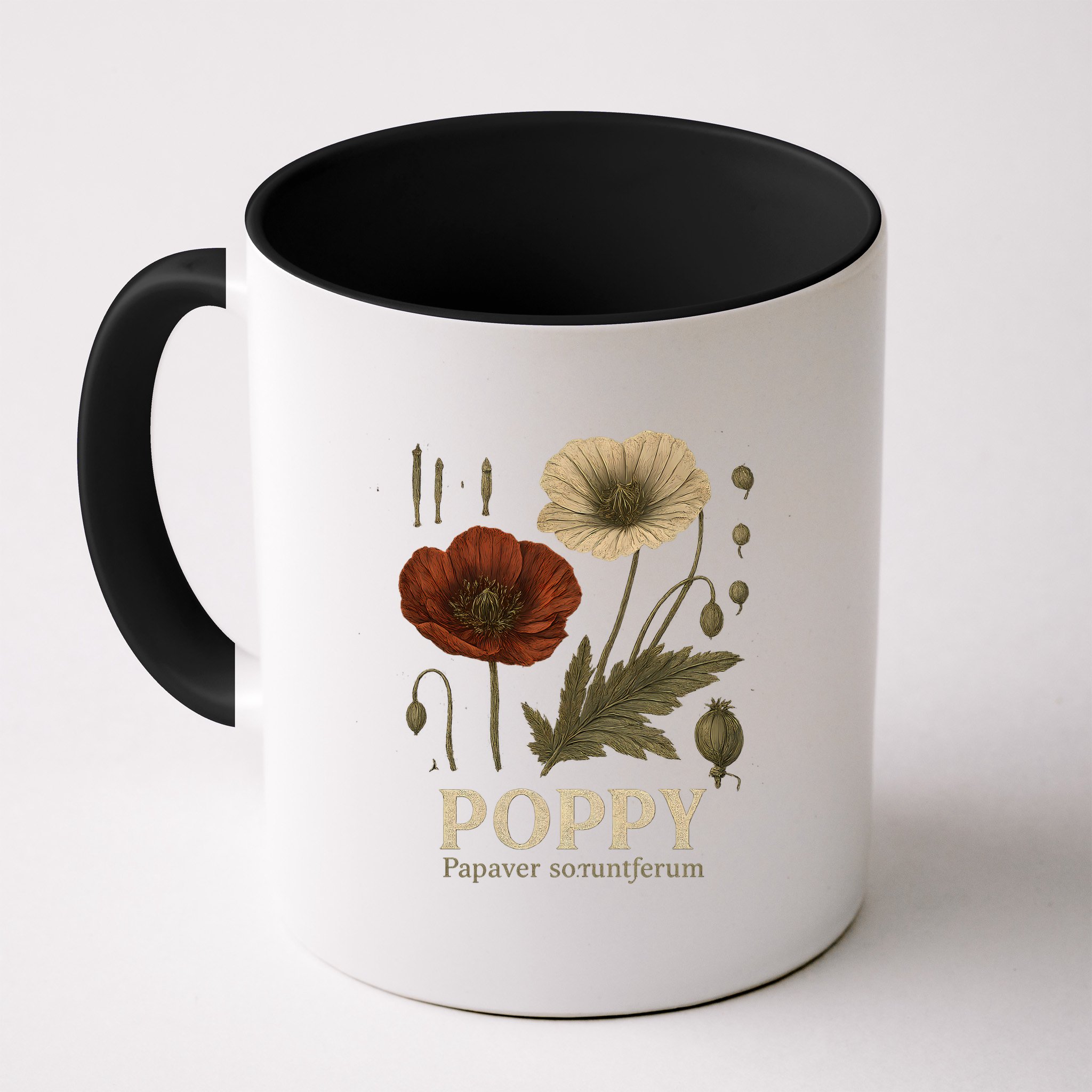 Poppy Floral Artwork Mug