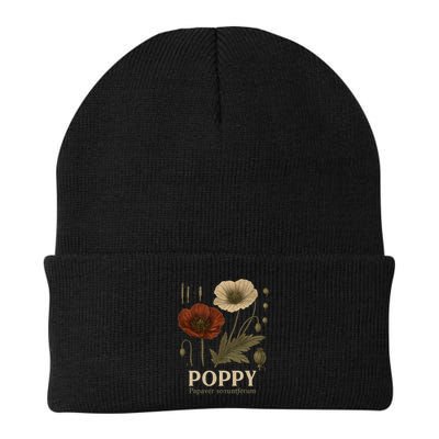 Poppy Floral Artwork Beanie