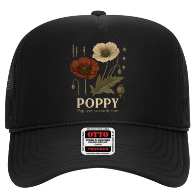 Poppy Floral Artwork Hat