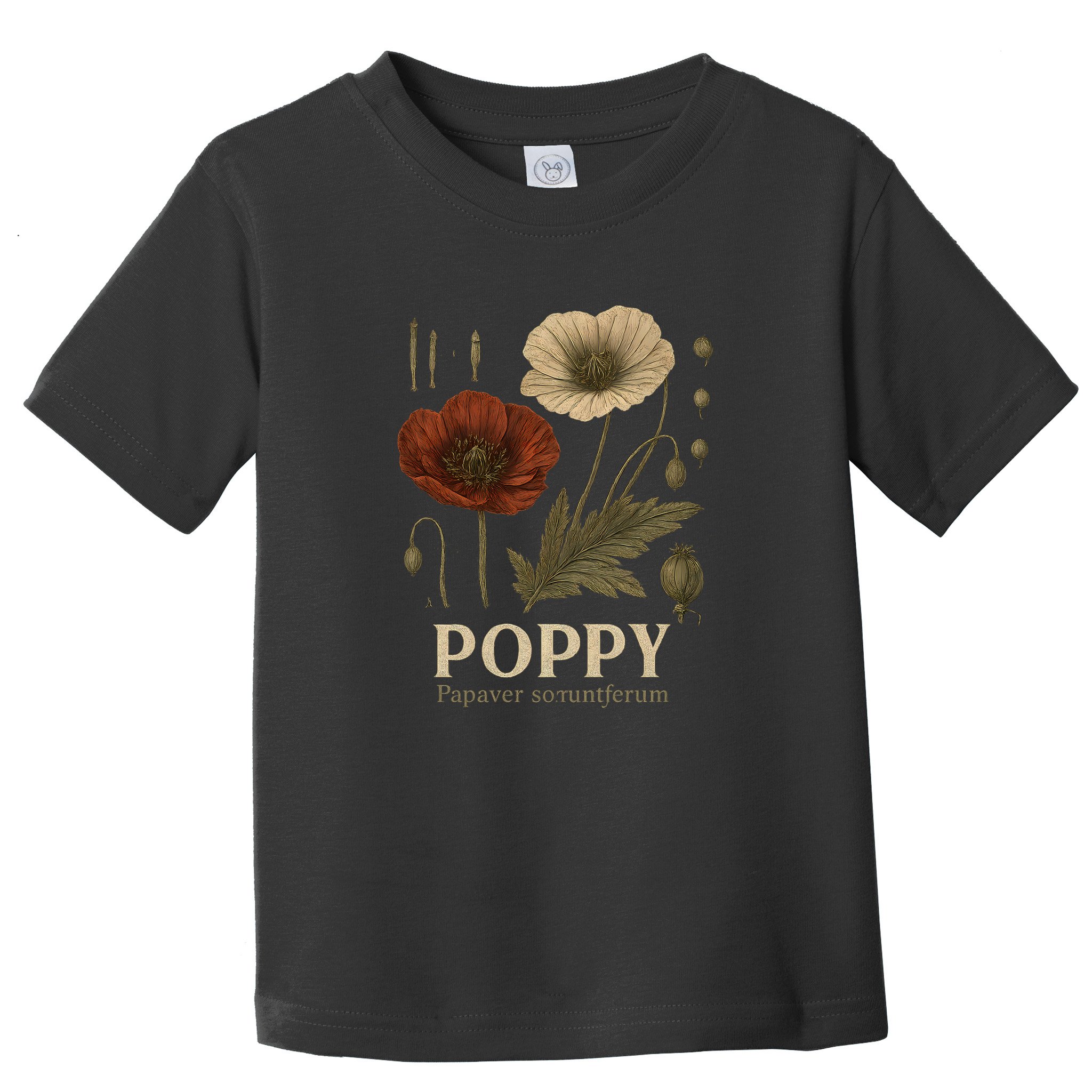 Poppy Floral Artwork Toddler T-Shirt