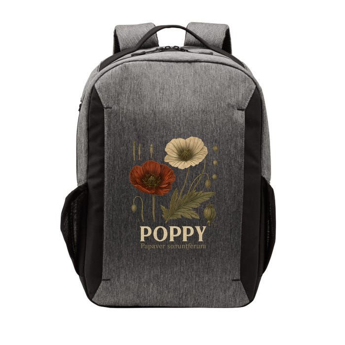 Poppy Floral Artwork Vector Backpack