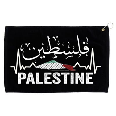 Palestinian Flag And Arabic Calligraphy Palestine Cool Gift Grommeted Golf Towel