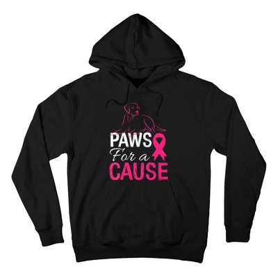 Paws For A Cause Breast Cancer Support Hoodie