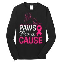 Paws For A Cause Breast Cancer Support Long Sleeve Shirt