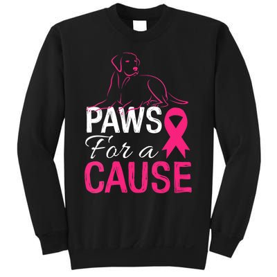 Paws For A Cause Breast Cancer Support Sweatshirt