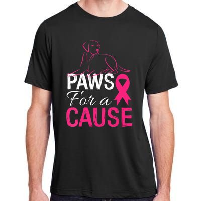 Paws For A Cause Breast Cancer Support Adult ChromaSoft Performance T-Shirt