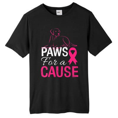 Paws For A Cause Breast Cancer Support Tall Fusion ChromaSoft Performance T-Shirt