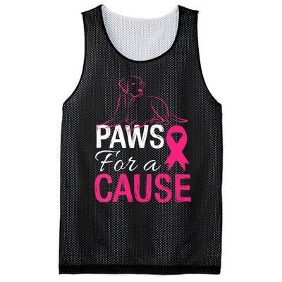 Paws For A Cause Breast Cancer Support Mesh Reversible Basketball Jersey Tank