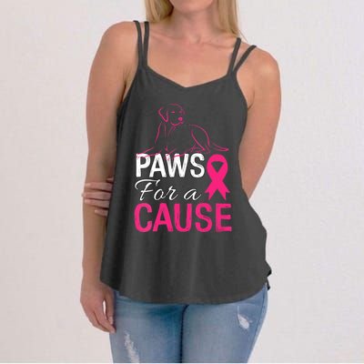 Paws For A Cause Breast Cancer Support Women's Strappy Tank