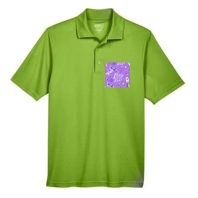 Pride Flag Astronaut Love For All Men's Origin Performance Pique Polo