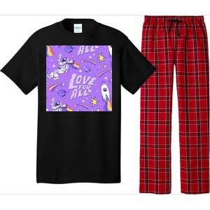 Pride Flag Astronaut Love For All Pajama Set