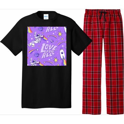 Pride Flag Astronaut Love For All Pajama Set