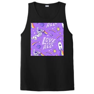 Pride Flag Astronaut Love For All PosiCharge Competitor Tank