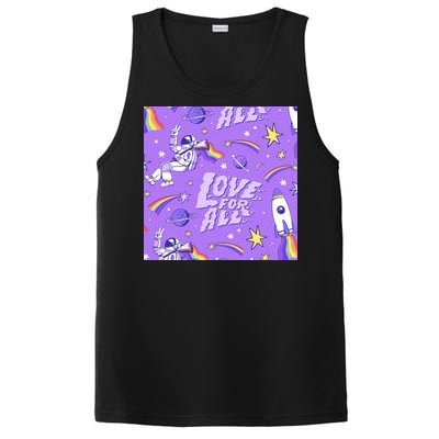 Pride Flag Astronaut Love For All PosiCharge Competitor Tank