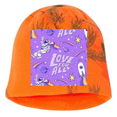 Pride Flag Astronaut Love For All Kati - Camo Knit Beanie