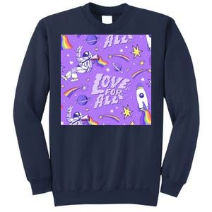 Pride Flag Astronaut Love For All Sweatshirt