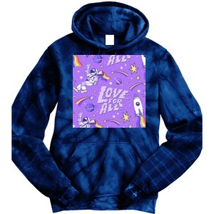 Pride Flag Astronaut Love For All Tie Dye Hoodie