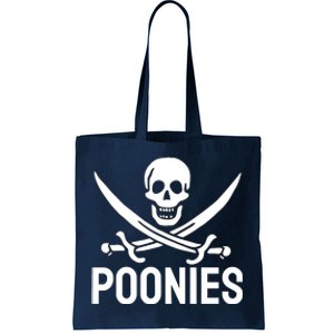 Poonies Funny Adult Humor Tote Bag