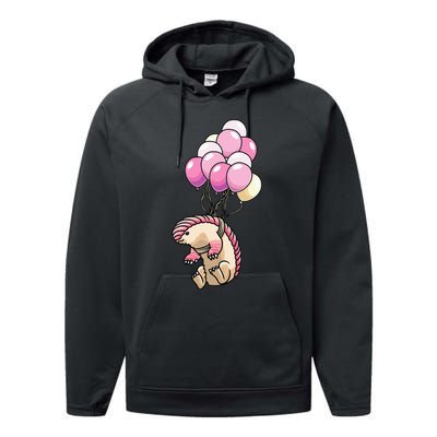 Pink Fairy Armadillo Pichiciego Funny Armadillo Performance Fleece Hoodie