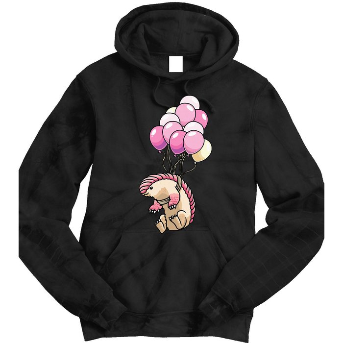 Pink Fairy Armadillo Pichiciego Funny Armadillo Tie Dye Hoodie