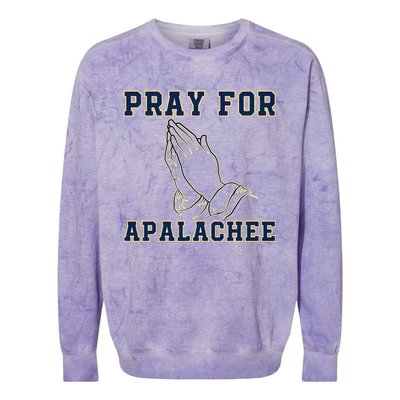 Pray For Apalachee Apalachee High School Strong Gift Colorblast Crewneck Sweatshirt