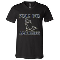 Pray For Apalachee Apalachee High School Strong Gift V-Neck T-Shirt