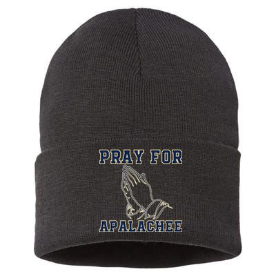 Pray For Apalachee Apalachee High School Strong Gift Sustainable Knit Beanie