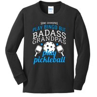 Pickleball Funny Ace Dink Serve KC Kitchen Funny Coffee Wine Kids Long Sleeve Shirt