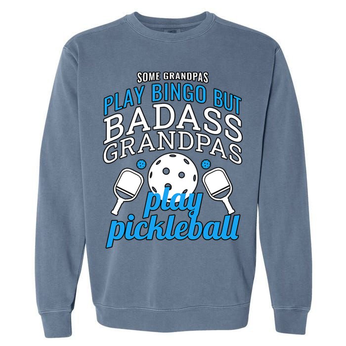 Pickleball Funny Ace Dink Serve KC Kitchen Funny Coffee Wine Garment-Dyed Sweatshirt