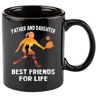 Pickleball Father And Daughter Best Friends 11oz C Handle Ceramic Mug