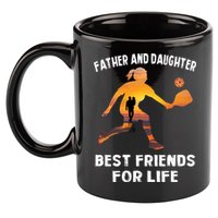 Pickleball Father And Daughter Best Friends 11oz C Handle Ceramic Mug