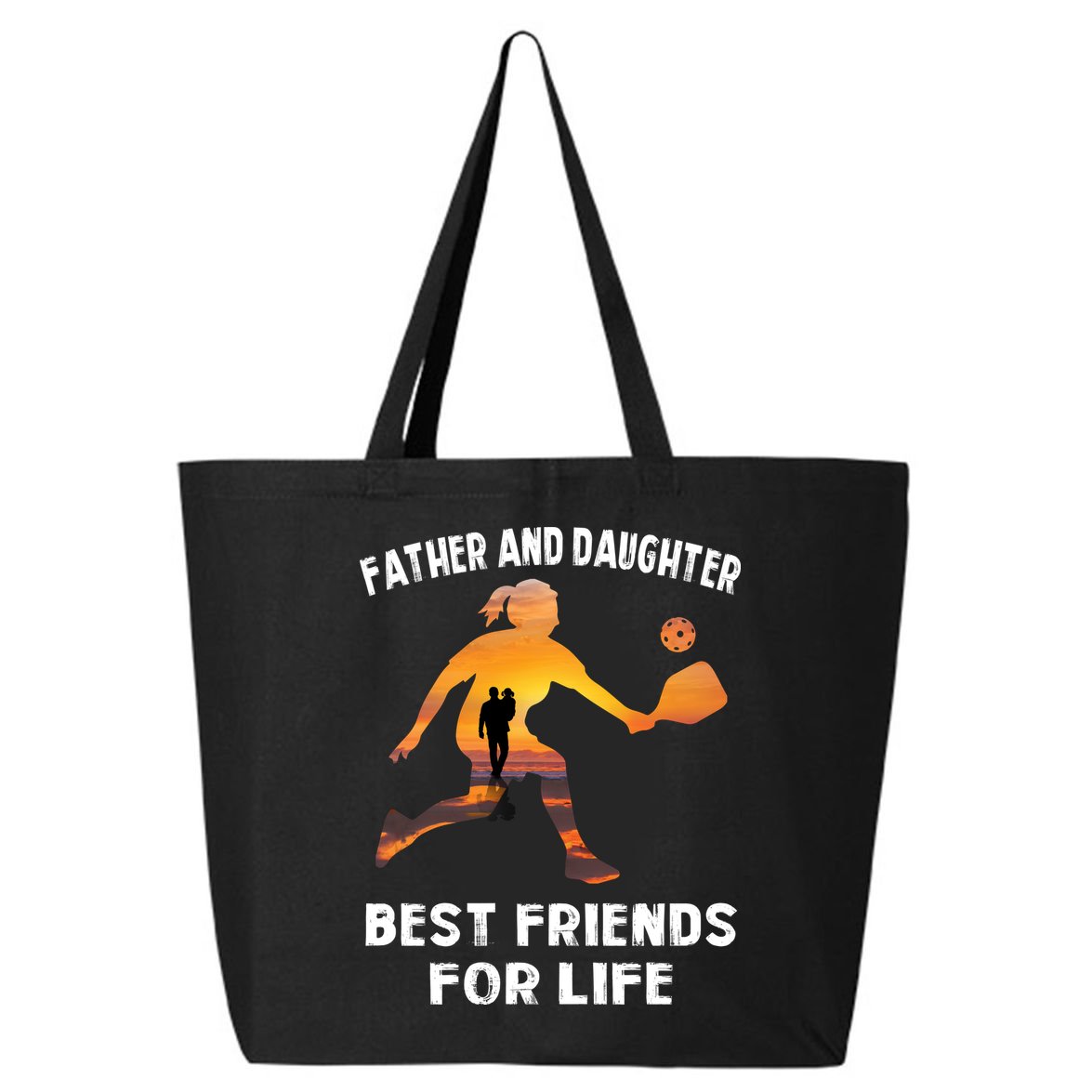 Pickleball Father And Daughter Best Friends 25L Jumbo Tote