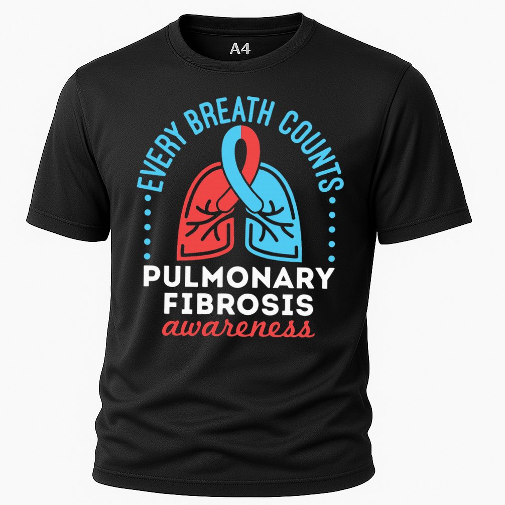 Pulmonary Fibrosis Awareness Every Breath Counts  Cooling Performance Crew T-Shirt