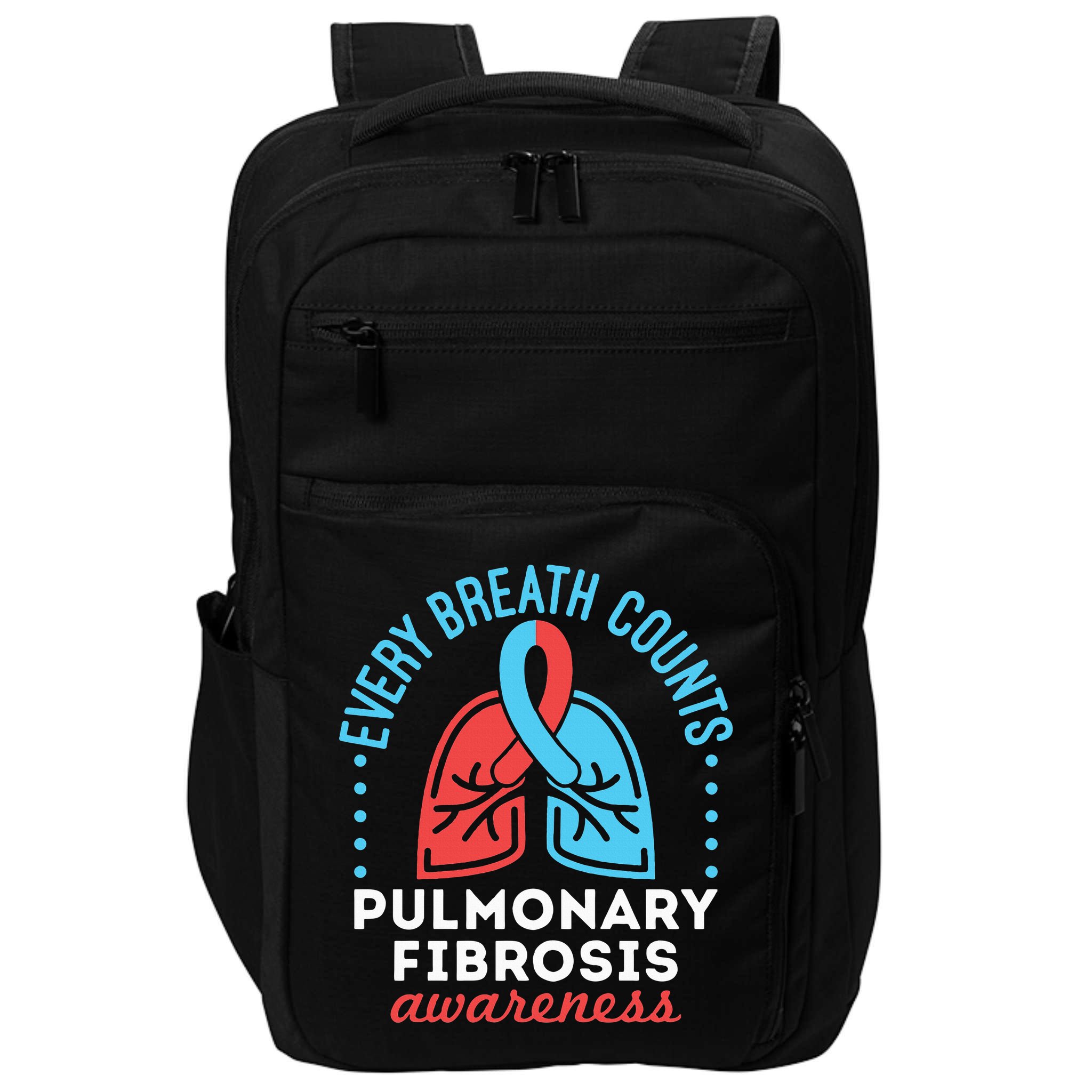 Pulmonary Fibrosis Awareness Every Breath Counts  Impact Tech Backpack
