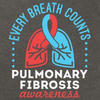 Pulmonary Fibrosis Awareness Every Breath Counts  Cotton Canvas Backpack