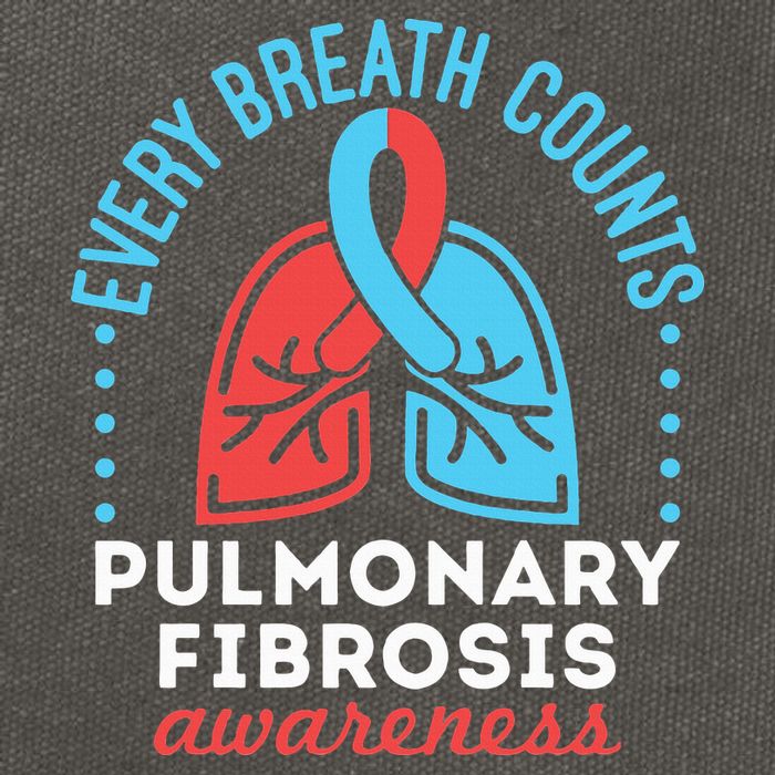 Pulmonary Fibrosis Awareness Every Breath Counts  Cotton Canvas Backpack
