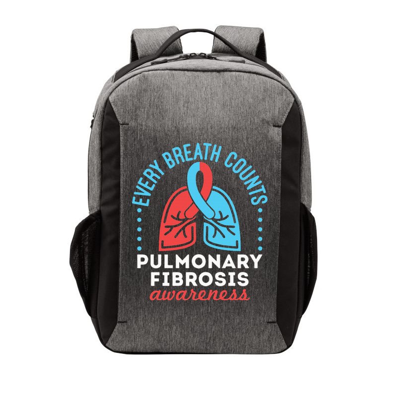 Pulmonary Fibrosis Awareness Every Breath Counts  Vector Backpack