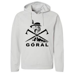 Polish Folk Art Goral Polish Highlander Polski Goral Performance Fleece Hoodie