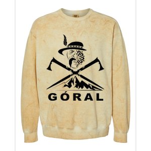 Polish Folk Art Goral Polish Highlander Polski Goral Colorblast Crewneck Sweatshirt