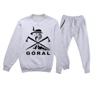 Polish Folk Art Goral Polish Highlander Polski Goral Premium Crewneck Sweatsuit Set