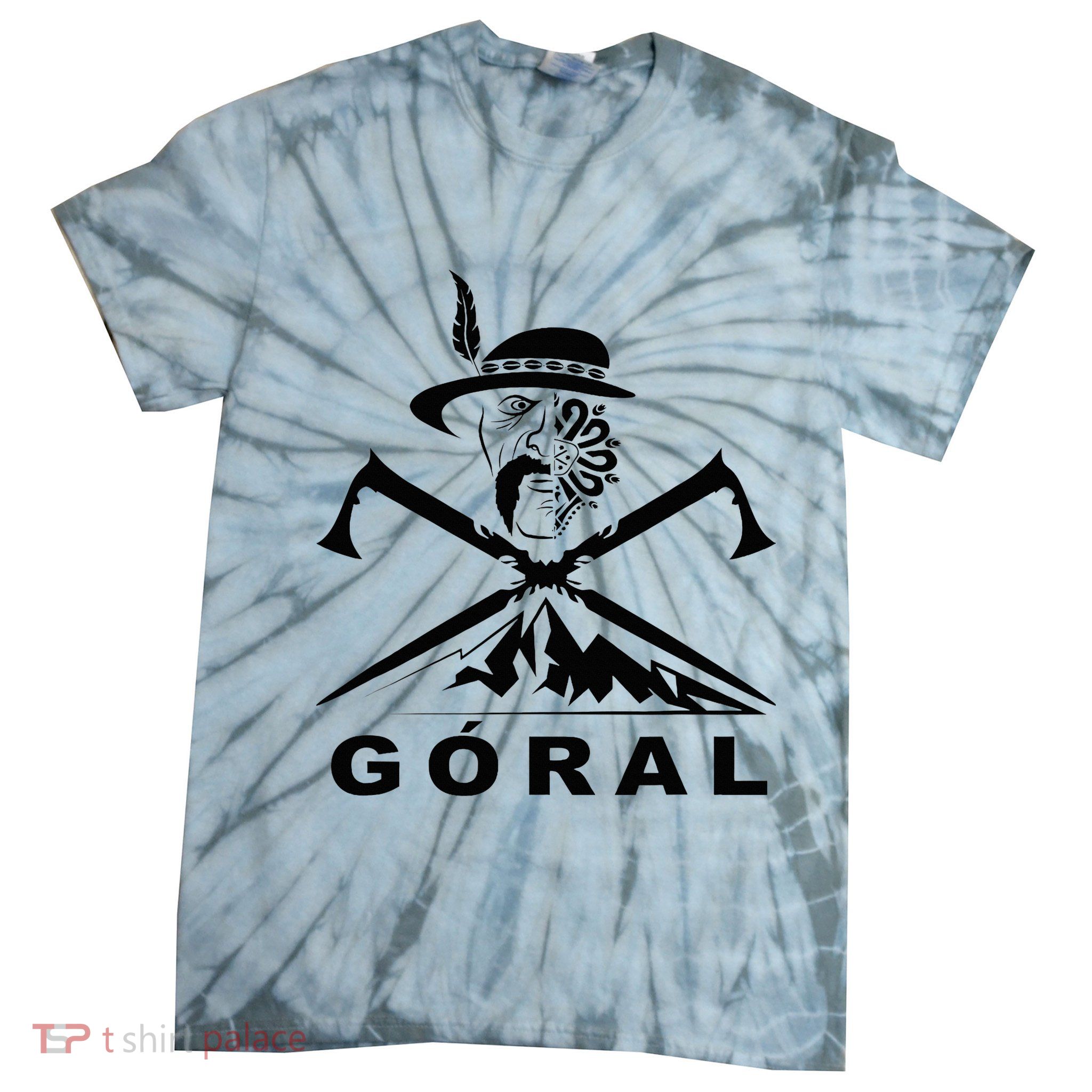 Polish Folk Art Goral Polish Highlander Polski Goral Tie-Dye T-Shirt