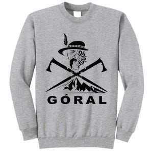 Polish Folk Art Goral Polish Highlander Polski Goral Tall Sweatshirt