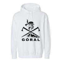 Polish Folk Art Goral Polish Highlander Polski Goral Garment-Dyed Fleece Hoodie