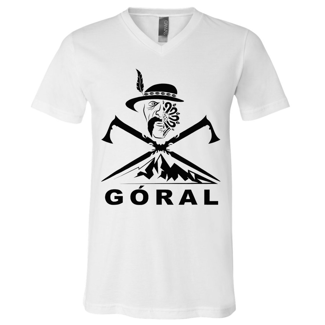 Polish Folk Art Goral Polish Highlander Polski Goral V-Neck T-Shirt