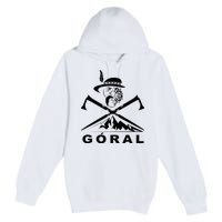 Polish Folk Art Goral Polish Highlander Polski Goral Premium Pullover Hoodie