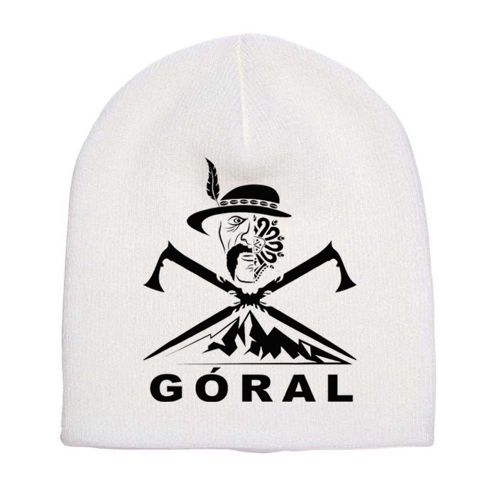 Polish Folk Art Goral Polish Highlander Polski Goral Short Acrylic Beanie